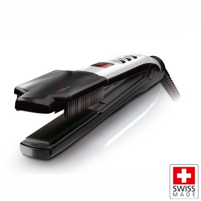 Επαγγελματική συσκευή ισιώματος μαλλιών 37W με αποσπώμενη βούρτσα VALERA SWISS X SUPER BRUSH & SHINE